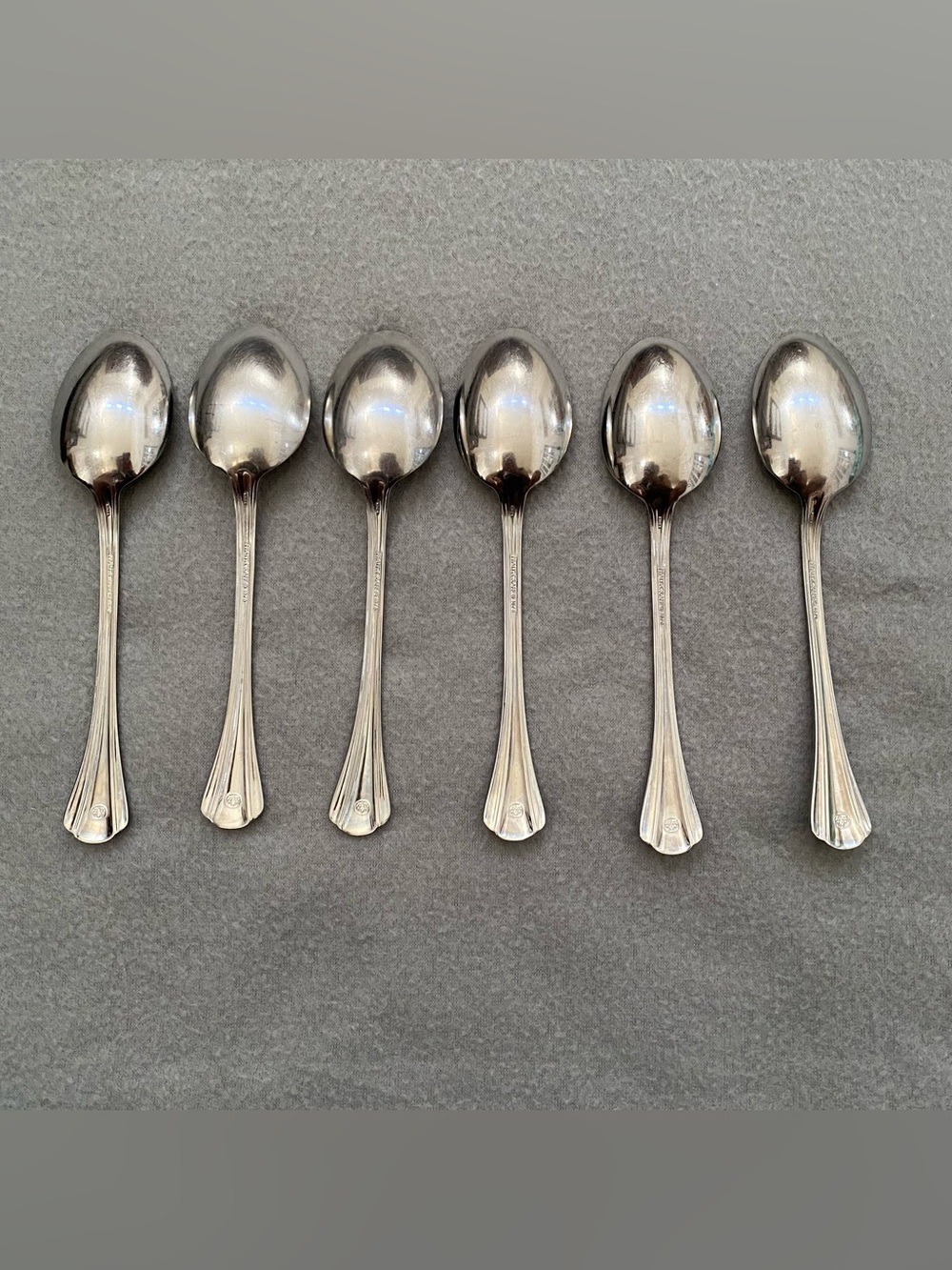 6 Pfaltzgraff Margate Stainless Silverware Teaspoons Spoons